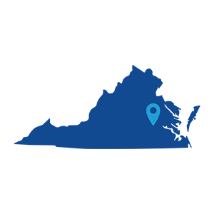Graphic of state of Virginia